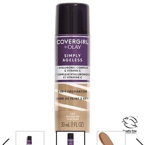 3/$40 💄 NEW Covergirl + Olay Simply Ageless Golden Tan Foundation